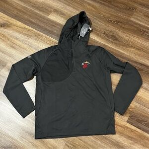 Miami Heat Levelwear Fuze Hoodie Mens Medium Black NBA Athletic Pullover NWT